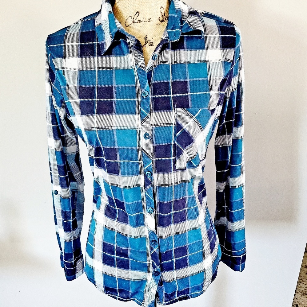 Womans Cute Ultra flirt Flannel size L